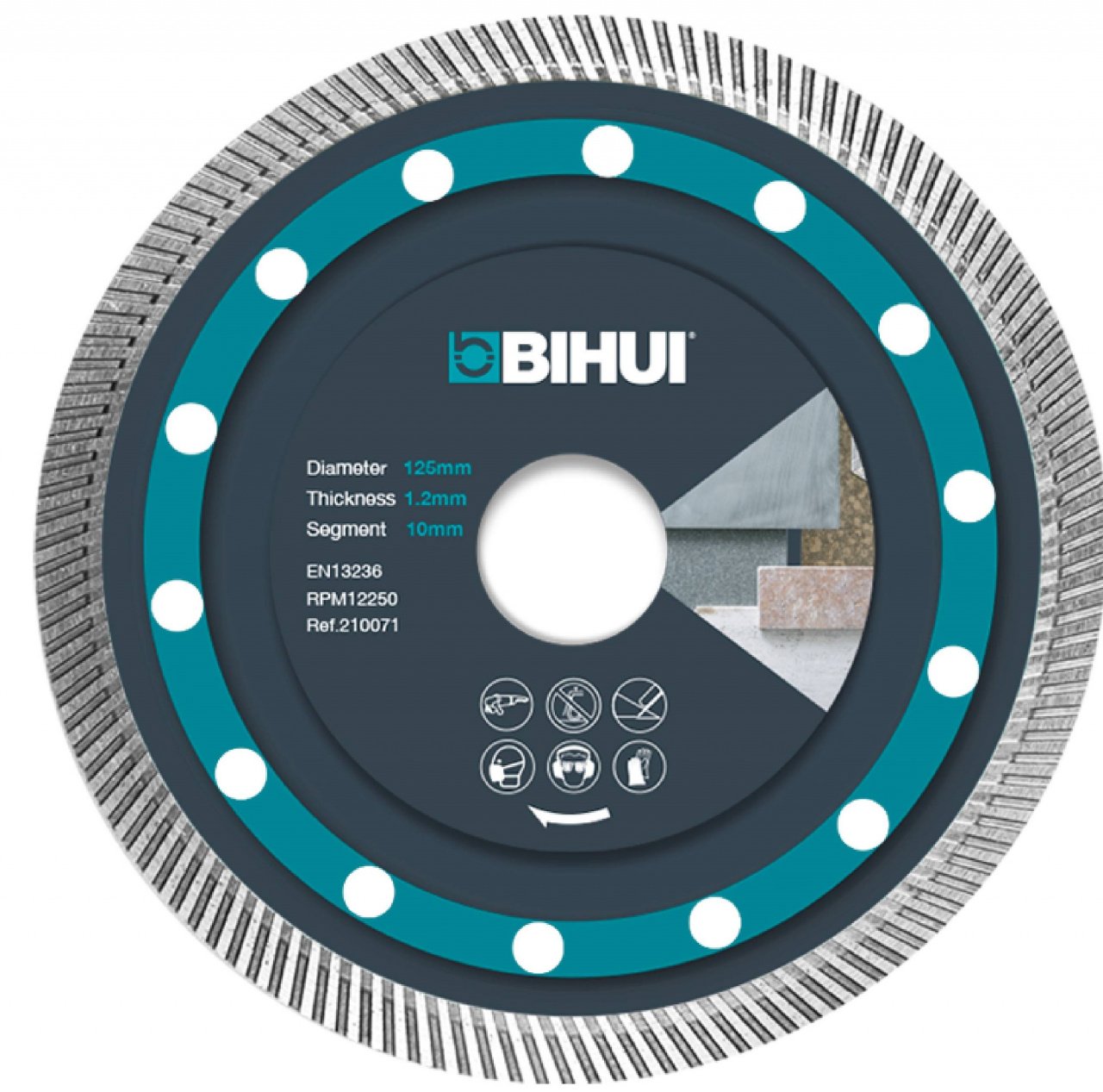 Disc Diamantat Super Subtire pt. Placi dure, Portelan 105x22.2 (mm) Super Premium - BIHUI-DCBN4