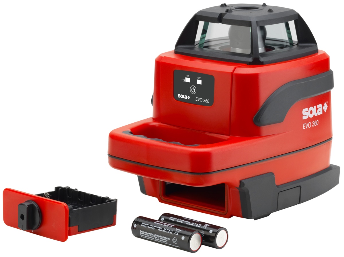 Laser rotativ EVO 360 PROFESSIONAL, 20m / max. 300m (fara sau cu receptor), Li-ion - Sola-71018201 - 1 | YEO
