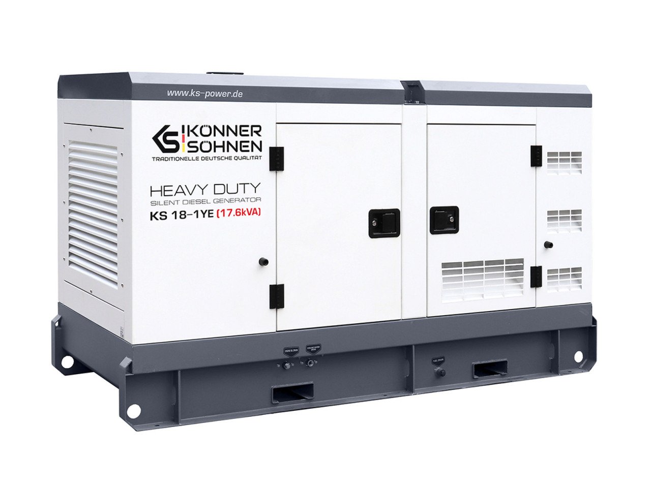 Generator de curent 17.6 kVA diesel - Heavy Duty - insonorizat - Konner & Sohnen - KS-18-1YE - 3 | YEO