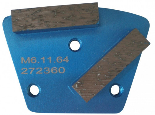 Placa cu segmenti diamantati pt. slefuire pardoseli - segment fin (albastru) # 30 - prindere M6 - DXDH.8506.11.63