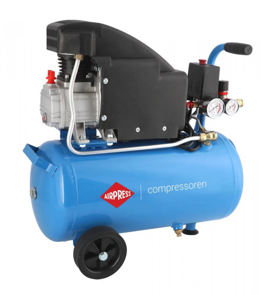 Compresor de aer profesional cu piston - Blue Series 1.1kW, 150L/min 8 bari - Rezervor 24 Litri - AirPress-HL150/24-36744E