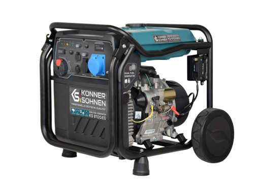 Generator de curent 8 kW inverter - HIBRID (GPL + benzina) - Konner &amp; Sohnen - KS-8100iEG