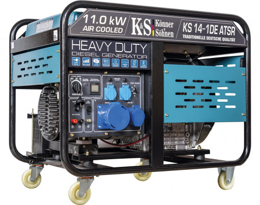 Generator de curent 11 KW diesel - Heavy Duty - Konner &amp; Sohnen - KS-14-1DE-ATSR