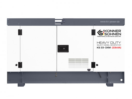 Generator de curent 33 kVA diesel - Heavy Duty - insonorizat - Konner & Sohnen - KS-33-3XM
