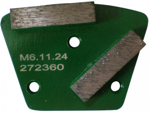 Placa cu segmenti diamantati pt. slefuire pardoseli - segment dur (verde) - # 40 - prindere M6 - DXDH.8506.11.24