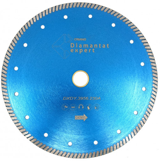 Disc DiamantatExpert pt. Gresie ft. dura portelanata, Granit - Turbo 300x30mm (cu inel reductor de 25,4mm) Premium - DXDY.3956.300