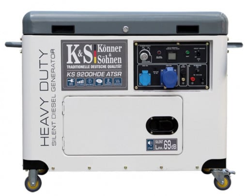 Generator de curent 6.8 kW diesel - Heavy Duty - insonorizat - Konner & Sohnen - KS-9200HDE-ATSR-Silent
