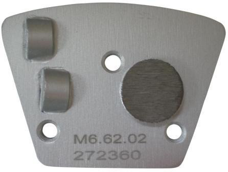 Placa cu segmenti diamantati pt. slefuire pardoseli - segment DPC 2x1/4 - prindere M6 - DXDH.8506.73.02-R