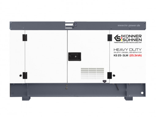 Generator de curent 25.3 kVA diesel - Heavy Duty - insonorizat - Konner &amp; Sohnen - KS-25-3LM