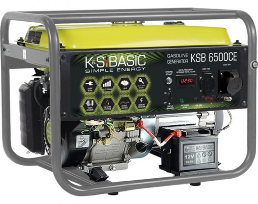 Generator de curent 5.5 kW benzina BASIC LINE - Konner & Sohnen - KSB-6500CE