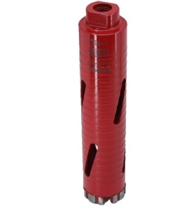 Carota diamantata Super PREMIUM ø45mm x 180mm x M16 pentru gaurire Beton armat, Zidarie, Granit - DXQZ.REDCORE.45