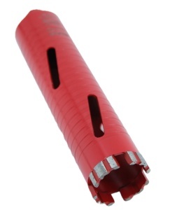 Carota diamantata Super PREMIUM ø48mm x 180mm x M16 pentru gaurire Beton armat, Zidarie, Granit - DXQZ.REDCORE.48