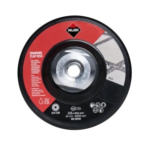 Disc lamelar diamantat pt. slefuit granit, gresie, portelan, sticla - #100/120, Ø115mm, M14 - RUBI-32927