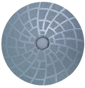 Paduri / dischete diamantate brazate in vacuum pt. slefuire uscata #100 Ø125mm - DXDY.DRYPADVACU.125.0100