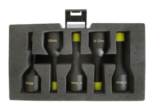 Set 5 carote diamantate pt. gresie portelanata & piatra - diam. 6, 8, 10, 12, 14 (mm) -cu ceara- Super Premium - DXDH.80406.Satz5.6-14W