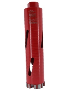 Carota diamantata Super PREMIUM ø48mm x 180mm x M16 pentru gaurire Beton armat, Zidarie, Granit - DXQZ.REDCORE.48