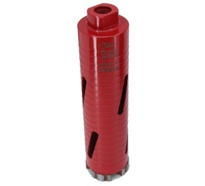 Carota diamantata Super PREMIUM ø52mm x 180mm x M16 pentru gaurire Beton armat, Zidarie, Granit - DXQZ.REDCORE.52