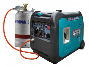 Generator de curent 5.5 kW inverter - HIBRID (GPL + benzina) - insonorizat - Konner & Sohnen - KS-5500iEG-S