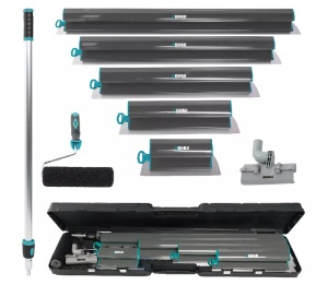 SET de gletiere pentru aplicare glet / tencuieli, 8 piese - Kit complet pentru Finisaje - BIHUI-PTKJK8