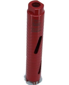 Carota diamantata Super PREMIUM ø35mm x 180mm x M16 pentru gaurire Beton armat, Zidarie, Granit - DXQZ.REDCORE.35