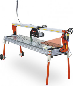Masina de taiat placi, materiale de constructii 200cm, 2.2kW, PRIME 200S cu laser si roti - Battipav-92001