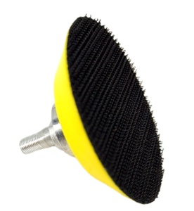 Suport flexibil cu velcro pt. dischete / paduri diamantate si accesorii cu scai Ø50mm - prindere filet M5x0.5mm - CNO-MPU350W-PADSUP50