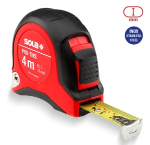 Ruletă PRO-TMS, 4m 19mm - Sola-50029501