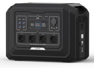 Statie acumulator portabil cu incarcare rapida - FastCharge, LiFePO4 - Generator Solar Power Station - 2000W, 1024Wh - CNO-PS1