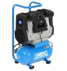 Compresor de aer cu piston fara ulei, silentios - 1.5 kW, 230 L/min, 9 bari - Rezervor 6 Litri - ABAC-START-QUIETE-OS20