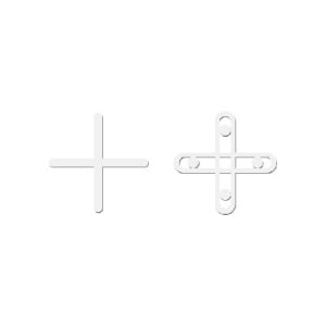 Distantieri cruce pentru placi de gresie, faianta si placi, rost 3mm, 250buc - BIHUI-TSC3250