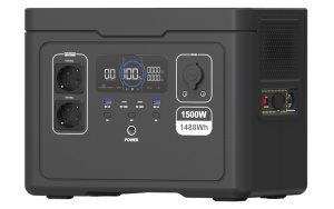 Statie acumulator portabil pentru incarcare electrica LongLife, LiFePO4, Generator Solar Power Station - 1500W, 1488Wh - CNO-PS1500UPS