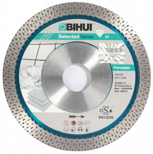 Disc Diamantat pt. Portelan dur, Placi ceramice 115x22.2 (mm) Super Premium - BIHUI-DCDW115