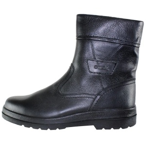 Cizme barbati, negru, casual, piele naturala, imblanite, lungi, cu talpa joasa, Otter OT27758BL-01-N-Negru