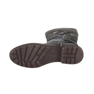 Cizme dama gri casual piele ecologica impermeabile imblanite lungi cu toc s.Oliver 5-56601-27-392-Gri