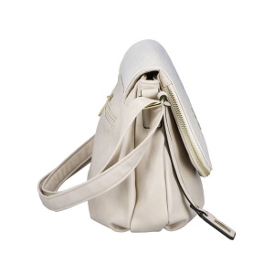 Geanta dama bej casual piele ecologica crossbody si de umar cu bareta reglabila Rieker H1117-80-Bej