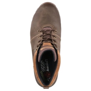 Ghete barbati maro casual piele ecologica impermeabile cu talpa joasa Rieker F5730-25-Maro
