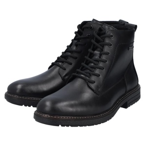 Ghete barbati negru casual piele naturala impermeabile imblanite cu toc Rieker 33143-00-Negru