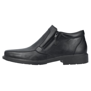 Ghete barbati, negru, elegante, piele naturala, impermeabile, cu toc, Rieker B0050-00-Negru
