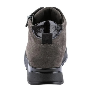 Ghete dama gri casual piele naturala cu talpa joasa Waldlaufer 364H80-300-497-Hiroko-Gri