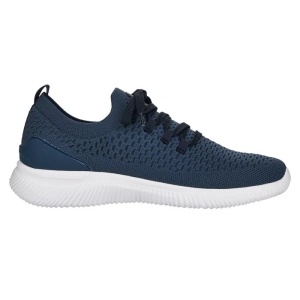 Pantofi barbati albastru sport textil cu talpa joasa Rieker 07402-14-Albastru