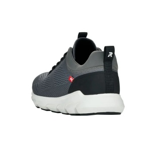 Pantofi barbati gri sport textil cu talpa groasa Rieker 07805-45-Gri