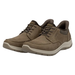Pantofi barbati maro casual piele naturala cu talpa joasa Rieker 03656-24-Maro