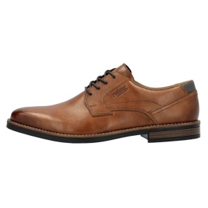 Pantofi barbati, maro, casual, piele naturala, cu toc, Rieker 13523-24-Maro