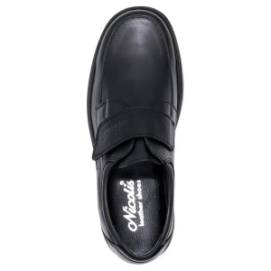 Pantofi barbati negru casual piele naturala cu talpa joasa Nicolis 96373-Negru