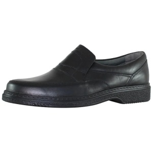 Pantofi barbati negru casual piele naturala cu talpa joasa Otter OT27824-01-N-Negru