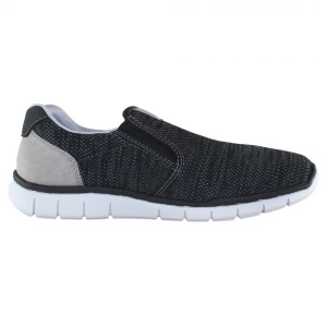 Pantofi barbati negru casual sintetic cu talpa joasa Rieker B8752-42-Negru