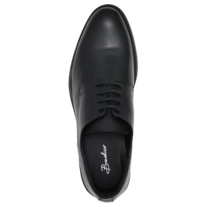 Pantofi barbati negru eleganti piele naturala cu toc BND-121-S-Negru