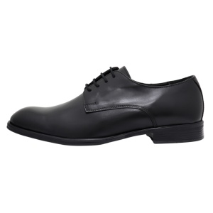 Pantofi barbati, negru, eleganti, piele naturala, cu toc, Nicolis 208402-Negru