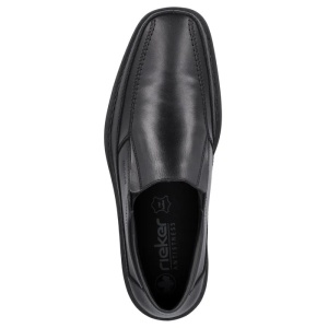 Pantofi barbati negru eleganti piele naturala cu toc Rieker B0873-00-Negru
