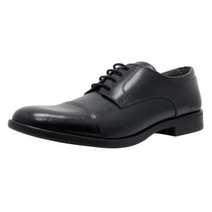 Pantofi barbati negru eleganti piele naturala cu toc Silesco 121-T-S-Negru